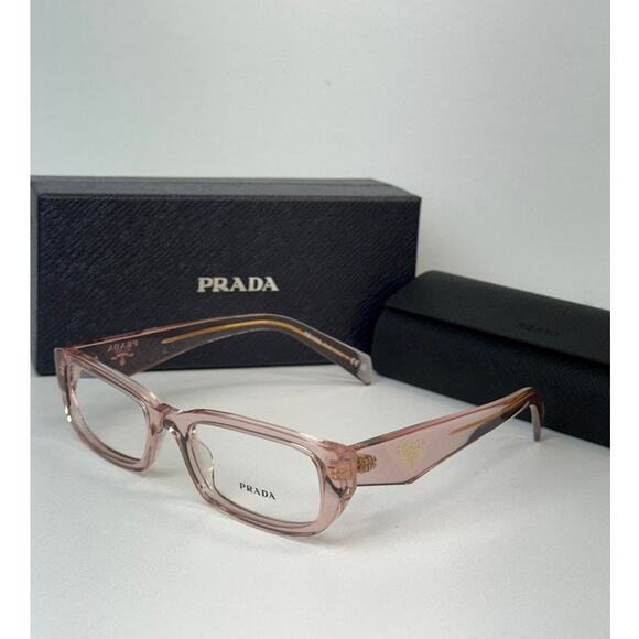 NEW Prada PR B05V Eyeglasses Frames in Transparent Pink main image 6